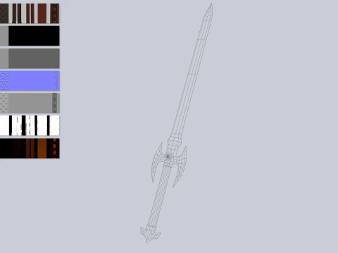 Spada di brace Modello 3D