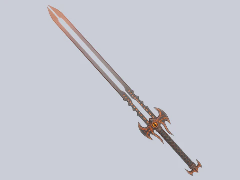 Pedang bara Model 3D