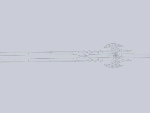Espada de brasa Modelo 3D