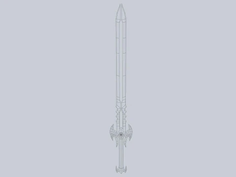 Espada de brasa Modelo 3D