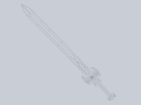 Ember sword Model 3D