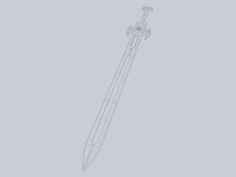 Ember sword Model 3D