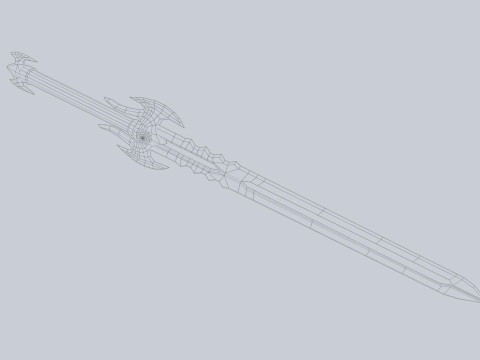 Ember sword Model 3D