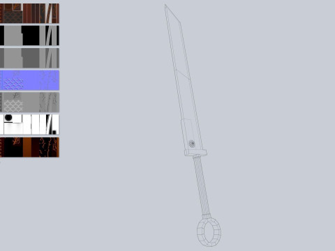 Ember sword Model 3D