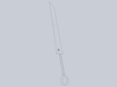 Ember sword Model 3D