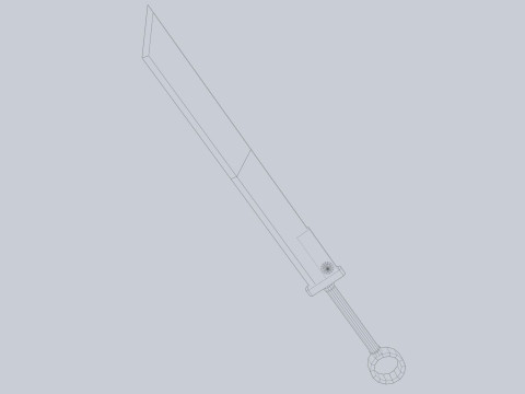 Ember sword Model 3D