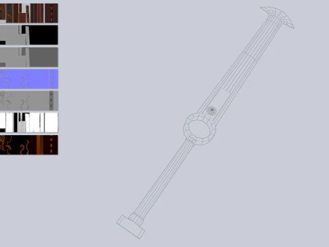 Ember sword 3D Model