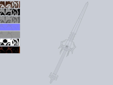 Ember sword 3D Model