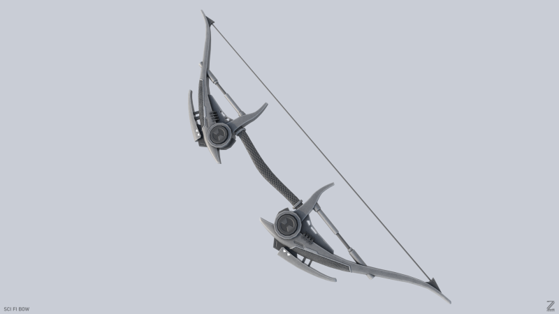 Scifi bow Modèle 3D .c4d .max .obj .3ds .fbx .stl .blend 
