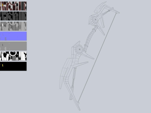 Scifi bow Model 3D