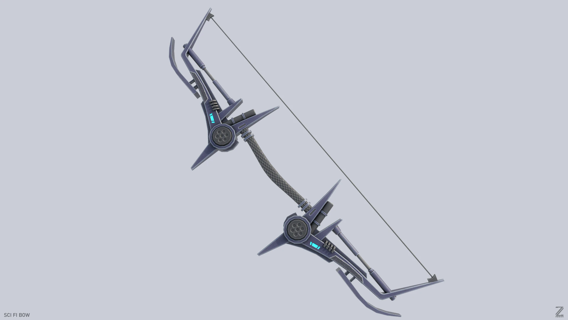 Scifi bow 3D Model .c4d .max .obj .3ds .fbx .stl .blend 