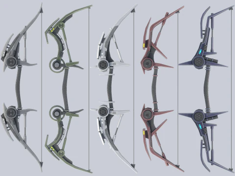 Kolekcja łuk&oacute;w Scifi Model 3D