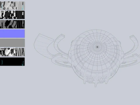 Sphere ship 3D Model