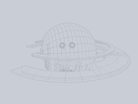 Sphere ship Modelo 3D