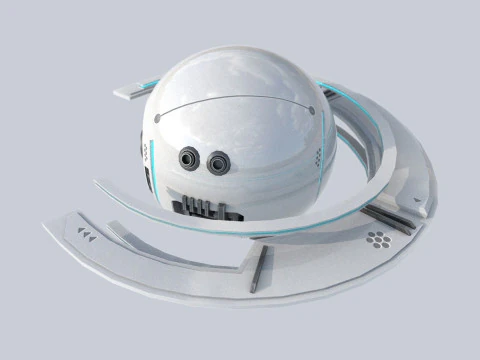 Sphere ship 3D Model