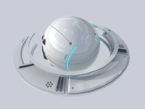 Sphere ship 3D Model