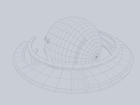 Sphere ship Modelo 3D