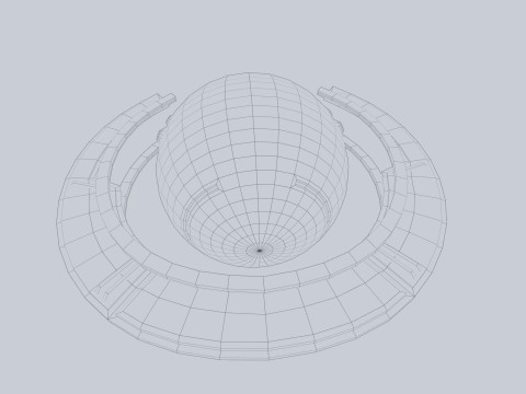 Sphere ship Modelo 3D