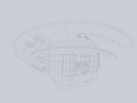 Sphere ship Modelo 3D
