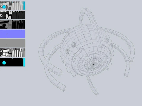 Sphere ship 3D Model