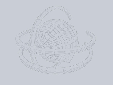 Sphere ship 3D Model
