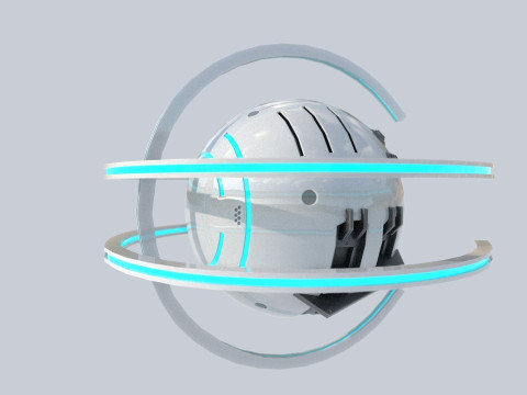 Sphere ship 3D Model