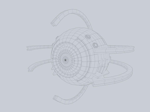 Sphere ship 3D Model
