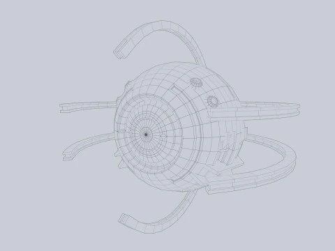 Sphere ship 3D Model