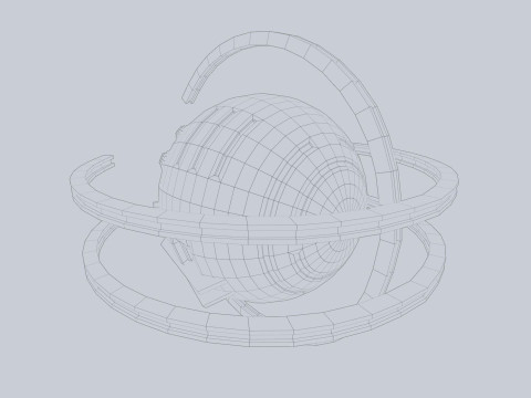Sphere ship 3D Model