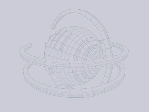 Sphere ship 3D Model