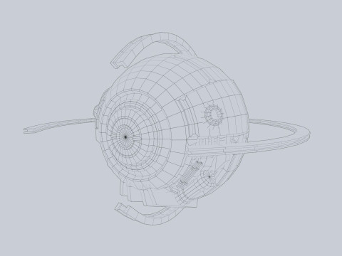 Sphere ship 3D Model