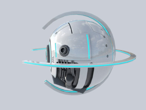 Sphere ship 3D Model