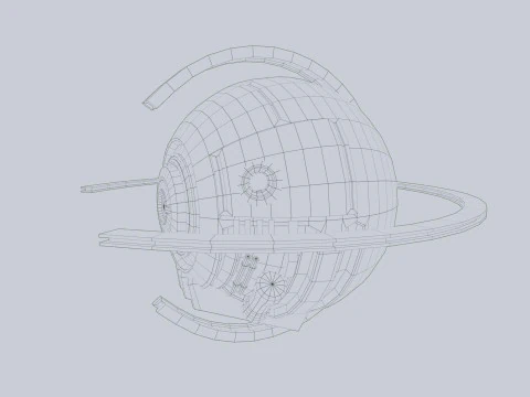 Navio esfera Modelo 3D