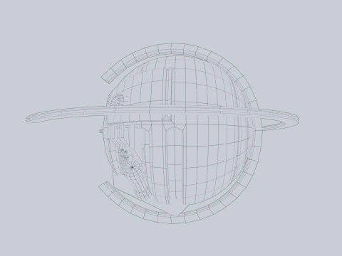 Navio esfera Modelo 3D