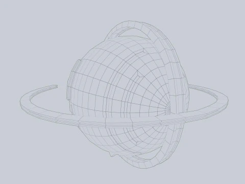 Navio esfera Modelo 3D