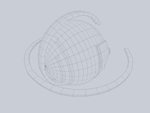 Sphere ship 3D Model