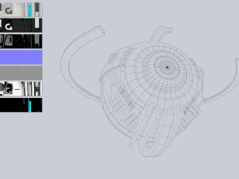 Sphere ship collection Modèle 3D