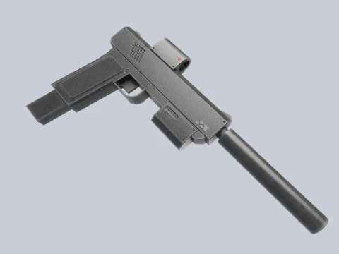 Pistolet minimal Modèle 3D