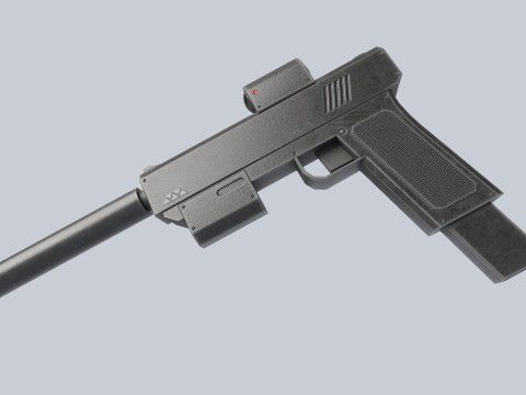 Minimal pistol 3D Модель