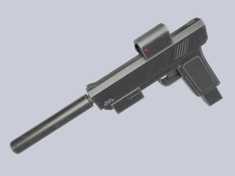 Pistolet minimal Modèle 3D