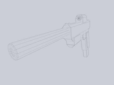Minimal pistol 3D Модель