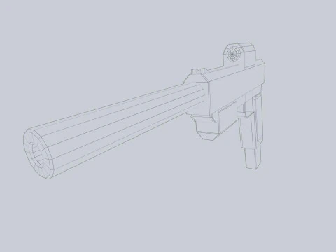 Pistolet minimal Modèle 3D