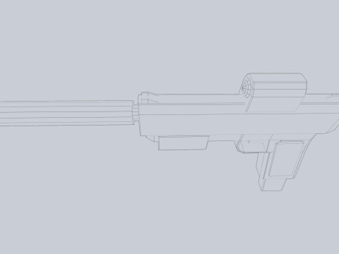 Minimal pistol 3D Модель