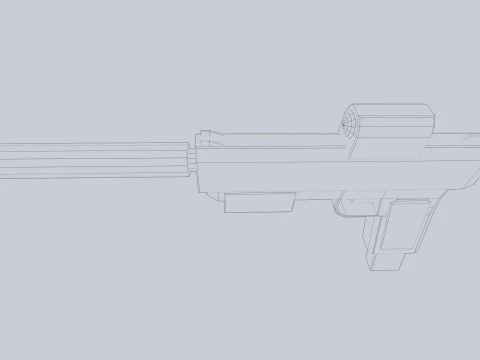 Pistolet minimal Modèle 3D