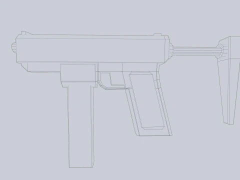 Pistola minima Modello 3D