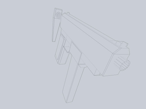 Minimal pistol 3D मॉडल