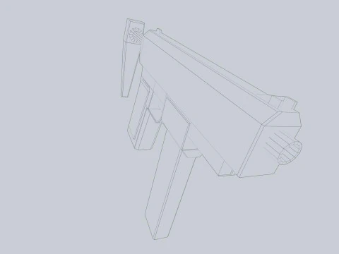 Pistola minima Modello 3D