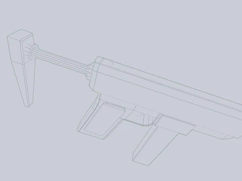 Pistola minima Modello 3D