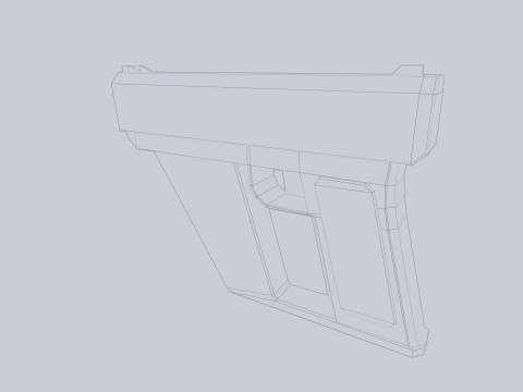 Minimal pistol Model 3D