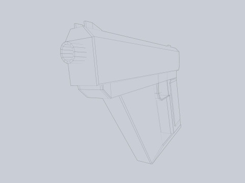 Minimal pistol Model 3D